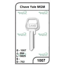 Chave Yale MGM G 1007 - PACOTE COM 10 UNIDADES  