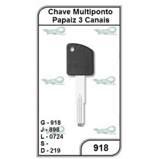 Chave Multiponto Papaiz 3 Canais G 918 - 918 -PACOTE COM 5 UNIDADES