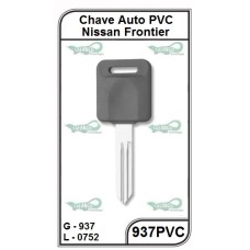 Chave Auto Pvc Nissan Frontier G 937 - 937PVC - PACOTE COM 5 UNIDADES