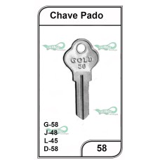 Chave Yale Pado G 58  -PACOTE COM 10 UNIDADES  