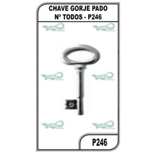 CHAVE GORJE PADO Nº TODOS - P246 (5U)