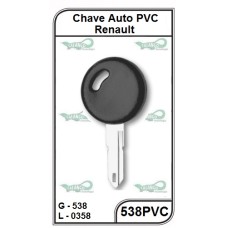 Chave Auto PVC Renault G 538 - 538PVC  - PACOTE COM 5 UNIDADES 