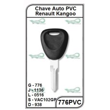 Chave Auto PVC Renault Kangoo G 776 - 776PVC - PACOTE COM 5 UNIDADES