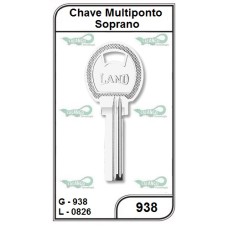 Chave Multiponto Soprano - 938 - PACOTE COM 5 UNIDADES