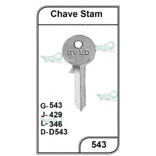 Chave Yale Stam G 543 -PACOTE COM 10 UNIDADES  