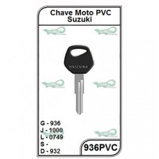 CHAVE MOTO PVC SUZUKI - 936PVC (5U)