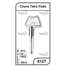 Chave Tetra Pado G 612 - 612T - PACOTE COM 5 UNIDADES