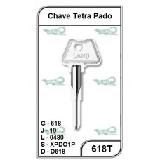 Chave Tetra Pado G 618 - 618T - PACOTE COM 5 UNIDADES