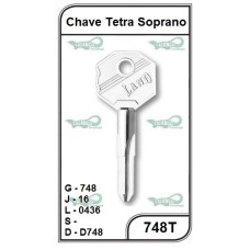 Chave Tetra Soprano G 748 - 748T - PACOTE COM 5 UNIDADES