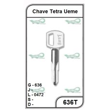 Chave Tetra Ueme - 636T - PACOTE COM 5 UNIDADES