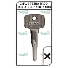 CHAVE TETRA PADO CADEADO 1168T -PACOTE COM 5 UNIDADES