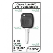 Chave Auto PVC VW Fusca/Brasilia G 106 - 106PVC - PACOTE COM 5 UNIDADES