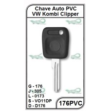 Chave Auto PVC VW Kombi G 176 - 176PVC - PACOTE COM 5 UNIDADES