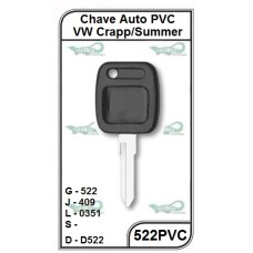 CHAVE AUTO PVC VW CRAPP/SUMMER- 522PVC (5U)