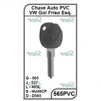 CHAVE AUTO PVC VW GOL ESQ - 565PVC (5U)