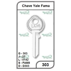 Chave Yale Fama G 303 -PACOTE COM 10 UNIDADES 