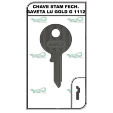 CHAVE STAM FECH. GAVETA LU GOLD G1112 (10U)