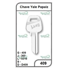 Chave Yale Papaiz G 409 - PACOTE COM 10 UNIDADES  