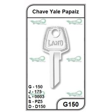 Chave Yale Papaiz G 150 - G150 - PACOTE COM 10 UNIDADES  