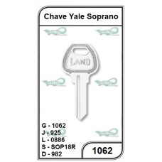 Chave Yale Soprano G 1062 -PACOTE COM 10 UNIDADES  