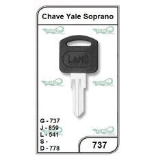 CHAVE YALE SOPRANO G737 PLAST.ARQ. (5U)