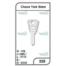 Chave Yale Stam G 328 -PACOTE COM 10 UNIDADES  