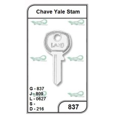 Chave Yale Stam G 837 - PACOTE COM 10 UNIDADES  