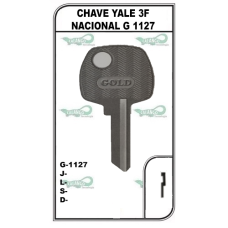 CHAVE YALE 3F NACIONAL G 1127 -  PACOTE COM 10 UNIDADES