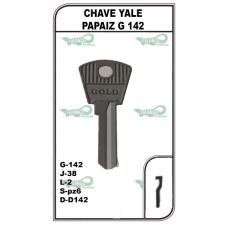 Chave Yale Papaiz G 142 - PACOTE COM 10 UNIDADES  