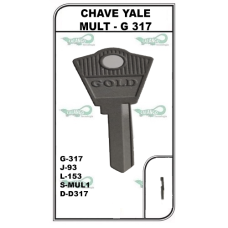 Chave Yale Mult G 317 -PACOTE COM 10 UNIDADES  