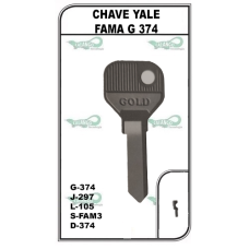 Chave Yale Fama G 374 - PACOTE COM 10 UNIDADES 