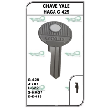 Chave Yale Haga G 429  -PACOTE COM 10 UNIDADES 