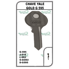 Chave Yale Gold G 595 - PACOTE COM 10 UNIDADES 