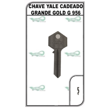 CHAVE YALE CADEADO GRANDE GOLD G 956 PACOTE COM 10 UNIDADES