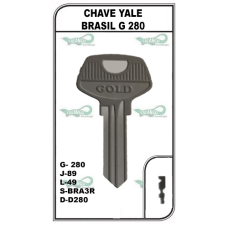 Chave Yale Brasil G 280 -PACOTE COM 10 UNIDADES 