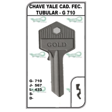 CHAVE YALE CAD. FEC. TUBULAR - G710 (10U)
