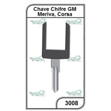 Chave Chifre GM Meriva Corsa - 3008