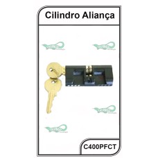 Cilindro Fechadura Aliança Roscado Preto C400 PF - C400PF