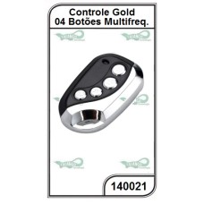 Controle Gold Multifrequência Preto/Cromado - 140021