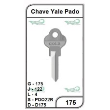 Chave Yale Pado G 175 - PACOTE COM 10 UNIDADES  