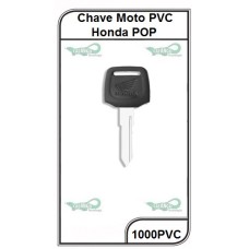 CHAVE MOTO PVC HONDA POP 100 - 1000PVC (5U)