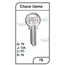 Chave Yale Ueme G 78 -PACOTE COM 10 UNIDADES  