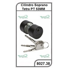 Cilindro Soprano Tetra Preto 53MM - 8027.38