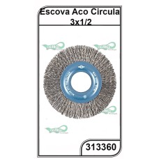 Escova Aço Brasfort Circular 3x1/2 - 313360