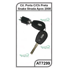 Cilindro Porta C/Ch Preta Snake Fiat Strada 