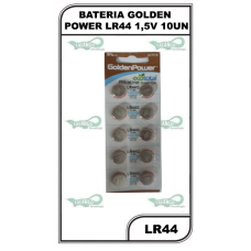 BATERIA GOLDEN POWER LR44 1,5V 10UN - LR44