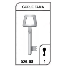 Chave Gorje Fama Nº 32 - 029-08 - PACOTE COM 5 UNIDADES
