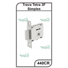 Fechadura Auxiliar Tetra 3F Simples - 440CR