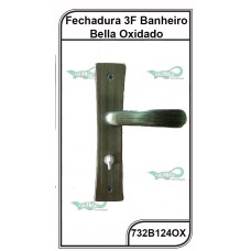 Fechadura 3F Bella Oxidado Banheiro