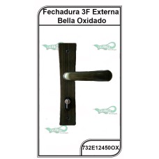 Fechadura 3F Bella Oxidado Externa 